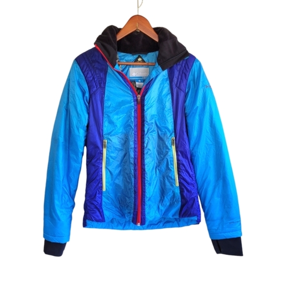 Columbia Omni Heat Winter Insulated Thermal Jacket Blue Womens Small - Picture 1 of 10